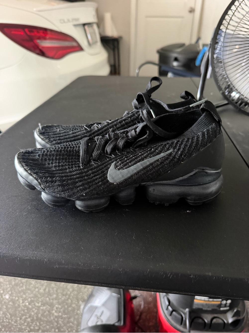 Nike Kids' Black Knit VaporMax-Style Sneakers
